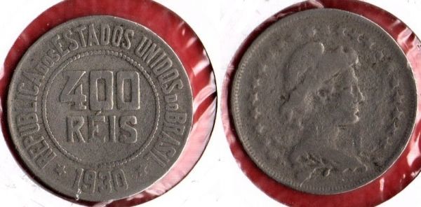 V118-4 - 400 réis 1930 - Tiragem 1.031.000
