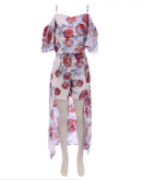 Vestido Feminino Longo Short Floral