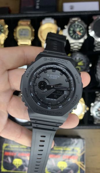 G-SHOCK GA-2100 ALL BLACK 48MM - A PROVA DÁGUA 10ATM