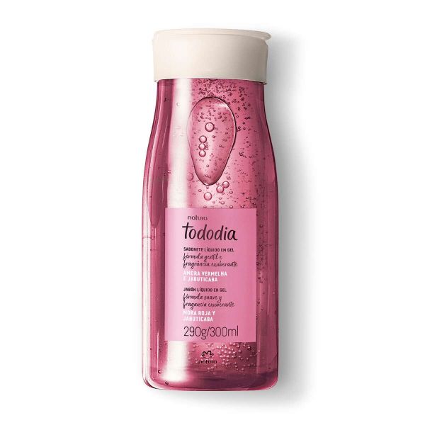 Tododia Amora Vermelha e Jabuticaba sabonete líquido em gel - 290g/300ml