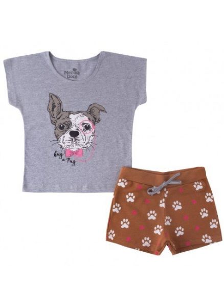 CONJUNTO INFANTIL  PUG MESCLA