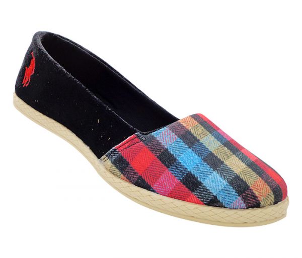 Sapatilha Alpargata Polo Ralph Lauren Preto e Xadrez