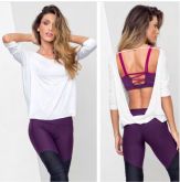 Blusa meia manga