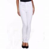 Calca jeans branco gelo