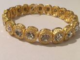 Pulseira Dourada Cristal