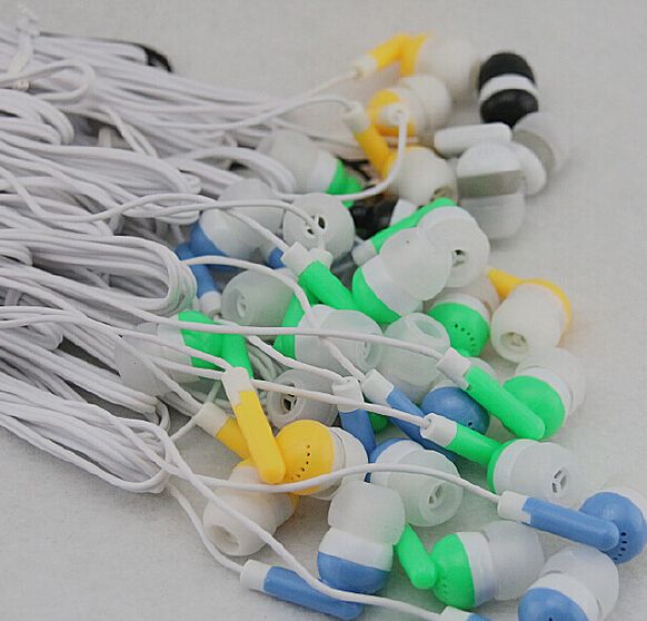 6 cores fone de ouvido com fio para computador telefone inteligente MP3 MP4 3.5 mm de ouvido