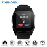 FORNORM T8 Apoio Relógio Inteligente SIM card TF Câmera 2.0MP Com Controle Remoto Conexão Bluetooth