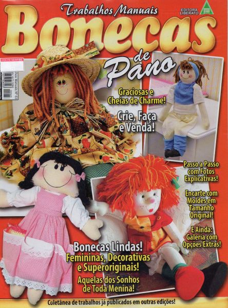 BONECAS DE PANO TRABALHOS MANUAIS LIBERATO 63