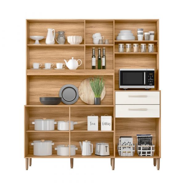 Kit Cozinha Salsa 6P2G Visualizacao Interna Nicioli