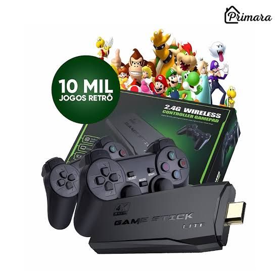 VÍDEO GAME STICK RETRÔ 4K HD 20.000 JOGOS (Fliperama)