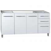 Balcão para Pia Bartira  com 3 Portas e 3 Gavetas