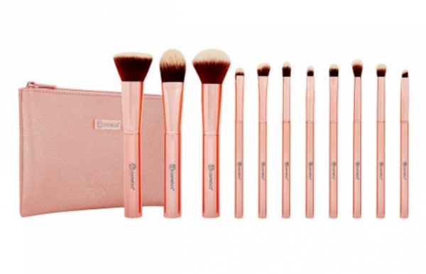 Original BH Cosmetics Conjunto de pincéis Metal rosê, FRETE GRÁTIS!