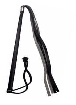 Chicote Fino com Franja (Preto)