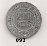 V097-2 - 200 Réis 1923 - Tiragem 2.082.000