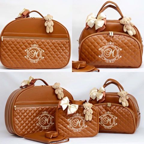 Kit de Bolsas de Maternidade Personalizadas 5 Peças