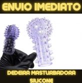 DEDEIRA COM TEXTURA EM SILICONE 5,6X3,2 CM SEXY IMPORT ROXA