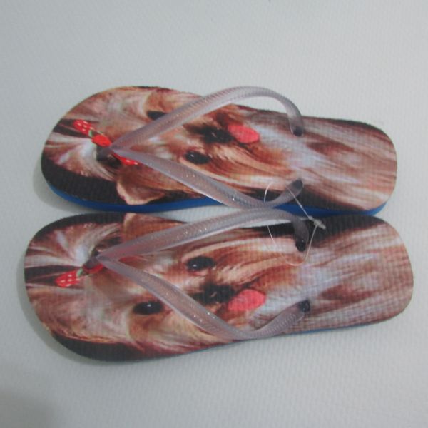 chinelo com estampa cachorro