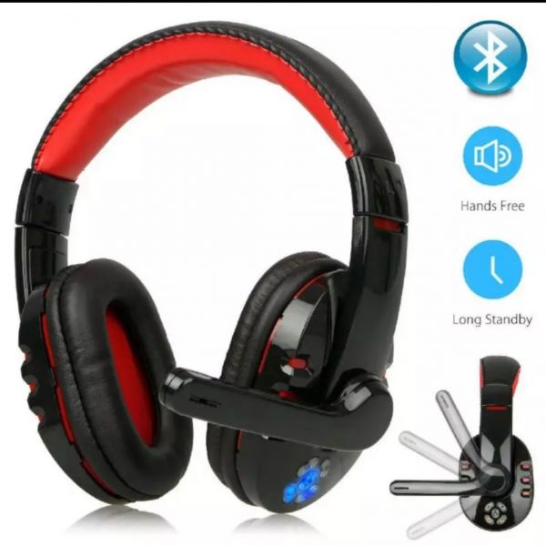 Gamer sem fio bluetooth gaming headphone
