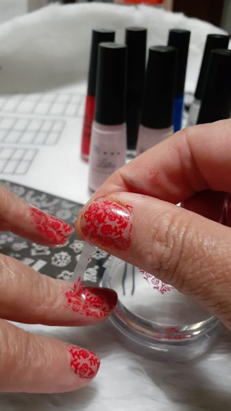 * Esmalte Amarelo, Vermelho Azul preto e branco pra Carimbo LM 9 Ml