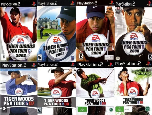 Super Kit Tiger Woods PGA Collection com 8 Jogos