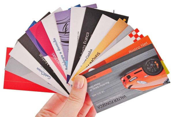 Cartão de Visita 5x9cm | 4x0 | UV Total Frente e Verso | 1.000 und