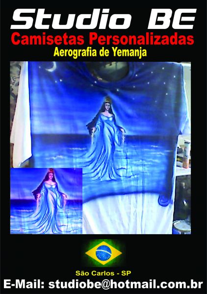 Camiseta imagens Religiosas: Yemanja