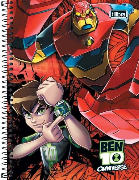 CADERNO ESPIRAL CAPA DURA BEN 10 96FLS (MOD1)