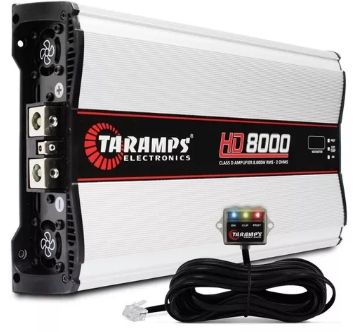 Módulo Amplificador Taramps HD8000 8000W RMS 2 Ohms 1 Canal + Monitorador Led