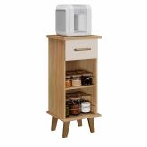 Balcao Arte Star 36 1G2N Cinamomo.Off White Arte Moveis