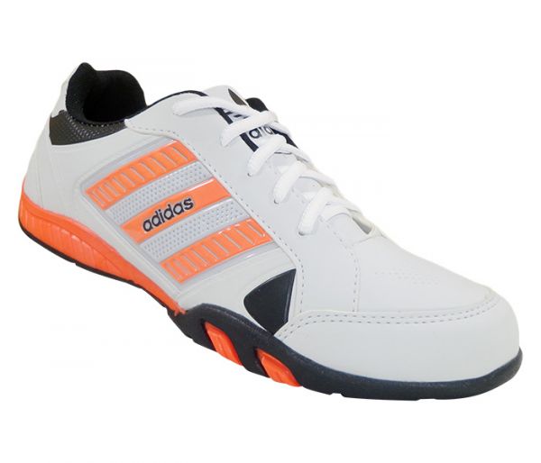 Tênis Adidas F800 Branco e Laranja