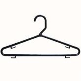 Cabide Adulto em Pvc cor Preta