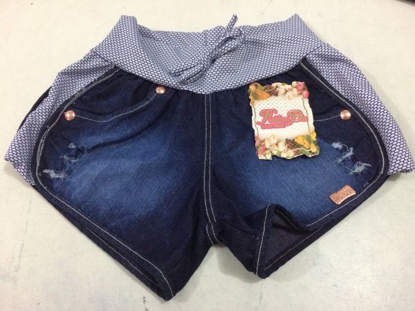 Short Jeans com ribana