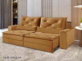Estofado Retratil Dallas 250 2x100 Terracota Inca 20 Idealle