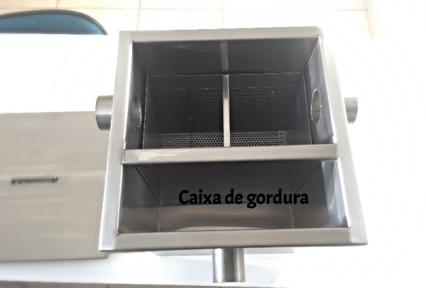 Caixa de gordura com filtro 30 x 30 x 30