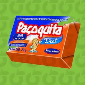 Doce de Amendoim Diet Paçoquita Diet Caixa 528 Gramas