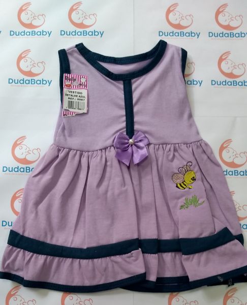 Vestido sem manga Abelha - Tam. P