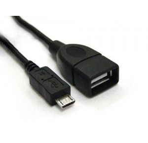Cabo adaptador micro usb para usb fêmea.