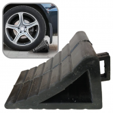 Calço Pneu 25x15x15cm Trava Roda de Borracha Peso 3.4Kg Segurança CD3126