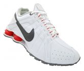 Tênis Nike Shox Junior Branco e Vermelho MOD:13446