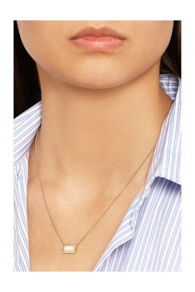 IPPOLITA Rock Candy 18-karat gold mother-of-pearl necklace