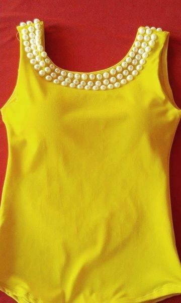 Body amarelo perola