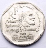 Moeda Direitos Humanos França 2 Francs 1998 - Frete Grátis