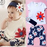 Conjunto menina Flowers