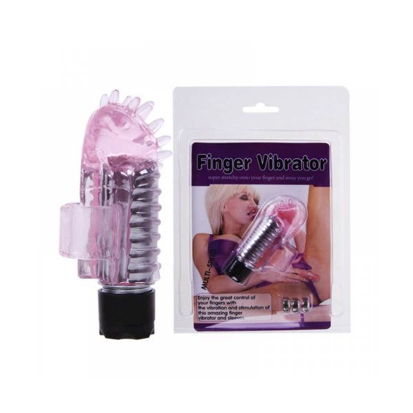 DEDEIRA VIBRATÓRIA MULTIVELOCIDADES EM SILICONE COM SALIÊNCIAS MASSAGEADORAS