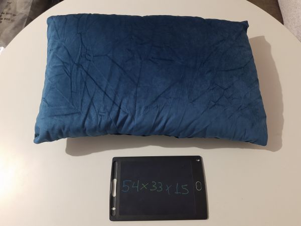 Almofada Suede Azul 54x33x15
