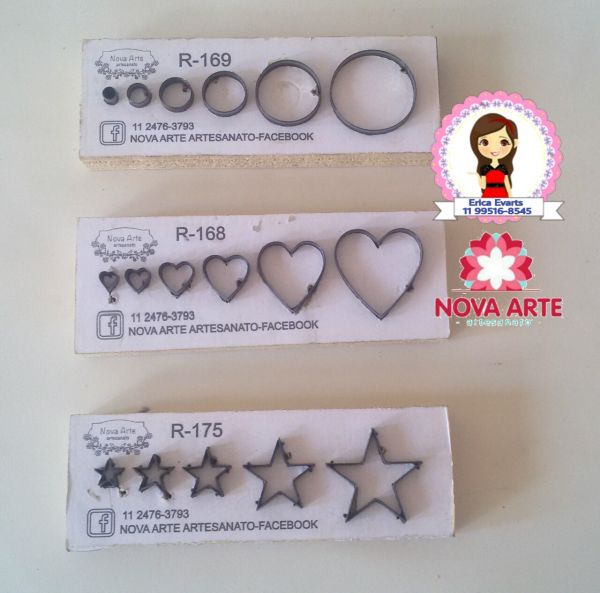 Tábuas  Corações, Bolinhas e Estrelas