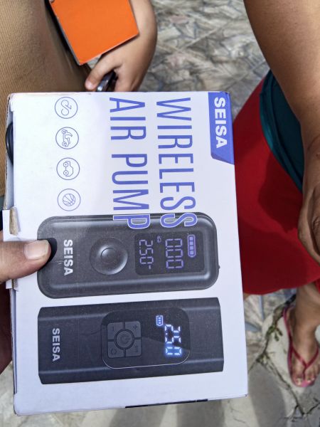Inflador Elétrico portátil completo Seisa