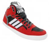 Tênis Adidas Extaball Cano Médio Vermelho e Preto