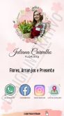 CARTÃO DIGITAL FLORISTA - ROSA