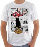 Camiseta Popeye, Olivia Palito HQ e desenhos animados